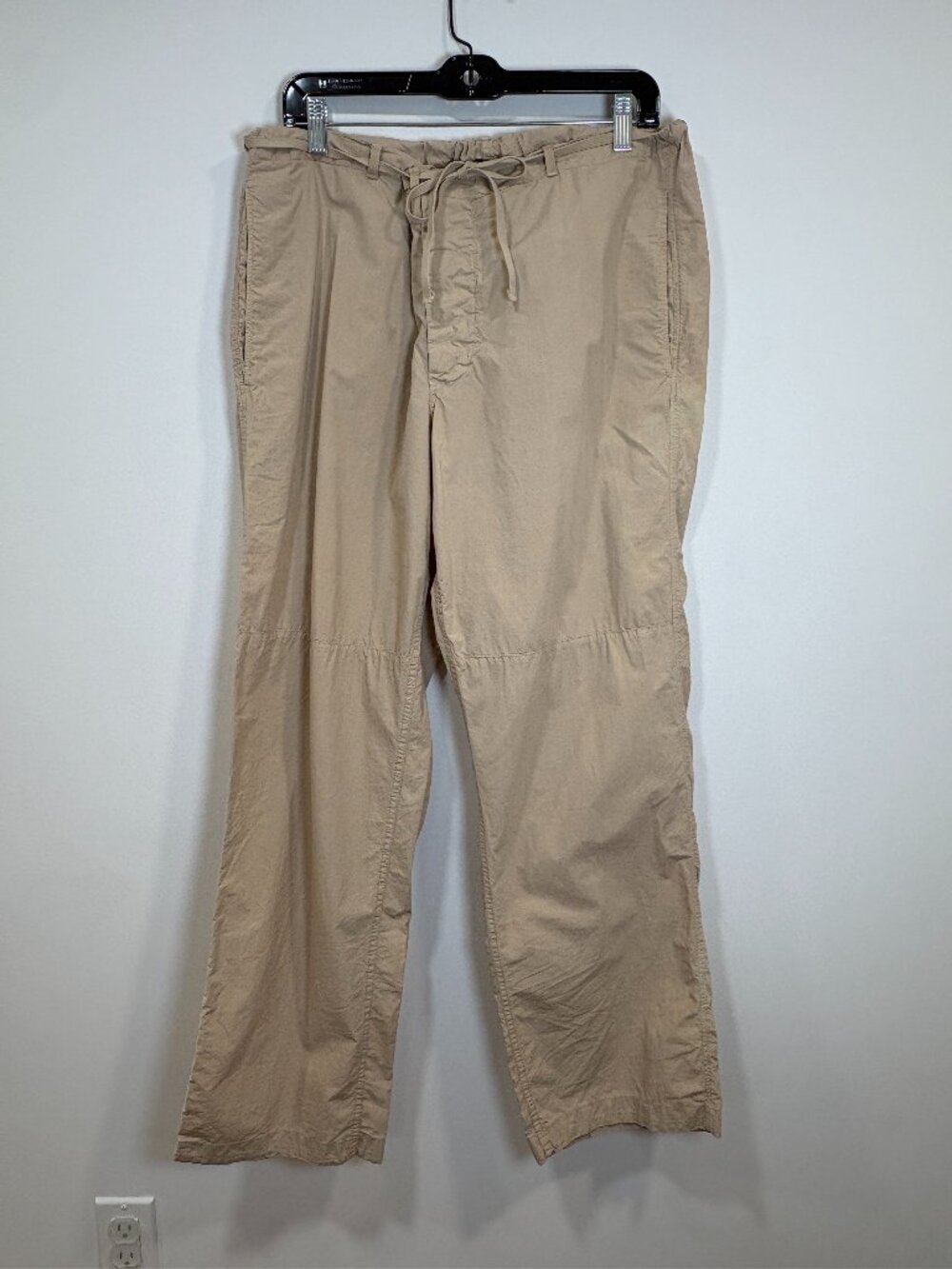🌟 STONE ISLAND 🌟 MENS DRAWSTRING UTLITY COTTON PANT KHAKI SZ 54 OR L